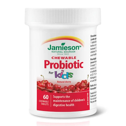 Jamieson Chewable Probiotic – Strawberry (60 Tablets)