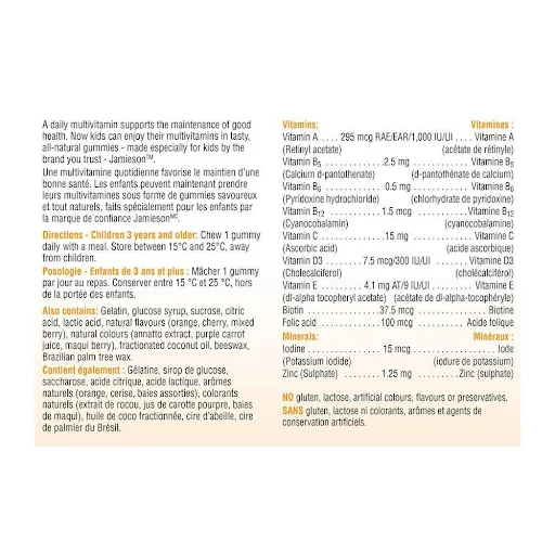 Jamieson Multi for Kids 60 Gummies