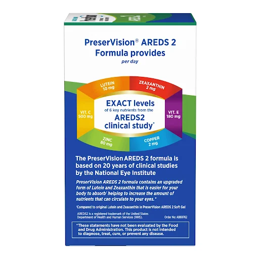 PreserVision Eye Vitamin and Mineral Supplement, Areds 2 Formula, 120 Count